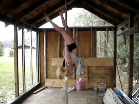 sarah cretul pole dance recent addition - youtube