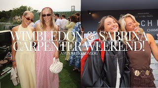 Sabrina Carpenter Live & Wimbledon Fun Weekend Vlog & Festival Outfits India Moon