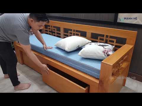 Ghế Sofa Kiêm Giường Ngủ Tiện Lợi - Sofa Kéo Thành Giường SE02 - Nội Thất Mạnh Hệ