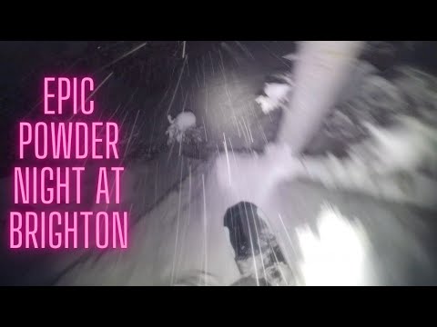 EPIC POWDER NIGHT SNOWBOARDING AT BRIGHTON RESORT