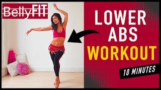 10-Min Lower Ab Workout | Belly dance BURN Belly FAT