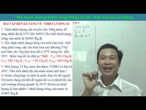 Vật lí 8- Bài tập về nhiệt lượng cực hay # 2