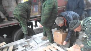 Доставлен гуманитарный груз на распределительный склад в ЛНР