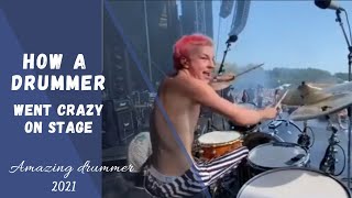 How A Drummer Went Mad On Stage While Performing Toshpeterson1053
