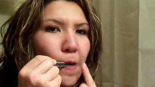 Wild Woman Plays Gopuz In Bathroom