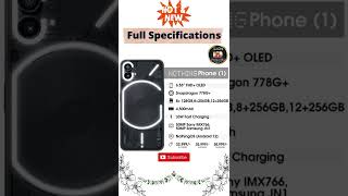 Nothing Phone 1 Full Specifications