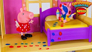 Video De Aprendizaje De Juguetes Para Niños - ♥Peppa Pig♥ Babysitting Baby Alexander!
