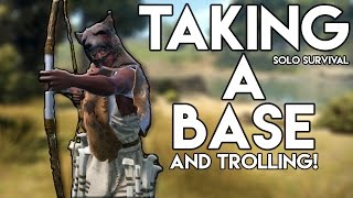 Taking A Base and Trolling Noobs! | Rust SOLO Survival