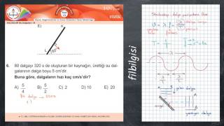10. Sınıf Fizik Test 13 - Dalgalar 3