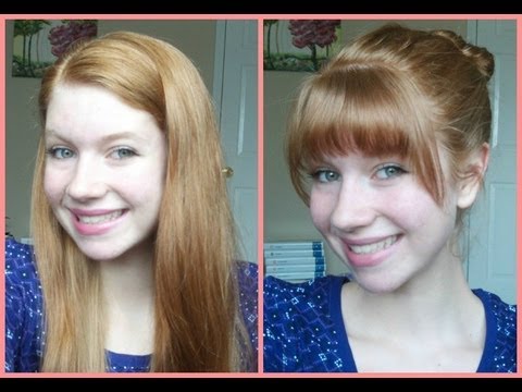 How To Cut Your Own Bangs/Fringe at Home! - YouTube