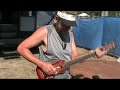 Bobby Patterson Plays the Blues on a Travel Guitar