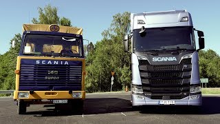 New vs Old: Test driving a Scania 140 and a Scania S 730 V8