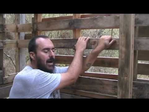 How To Build Free Or Cheap Shed From Pallets DIY Garage Storage Pt 5