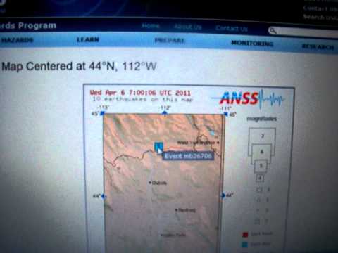 Yellowstone+earthquake+monitor