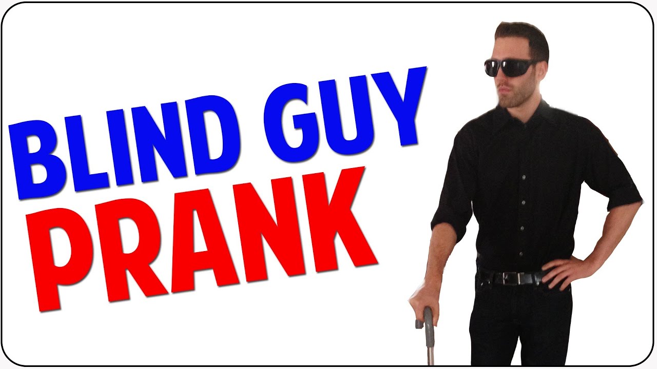 blind man needs assistance prank bad ads youtube blind assistance