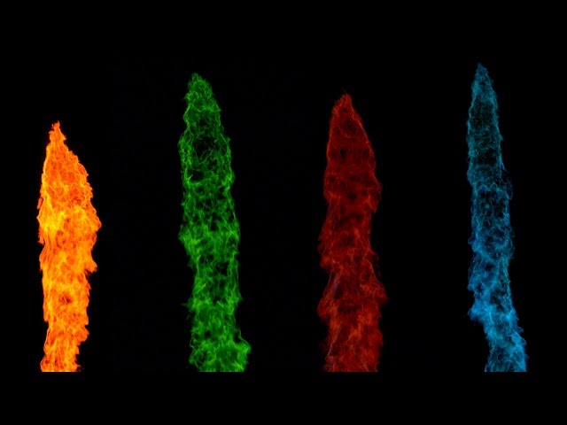 Slow Motion Rainbow Flame - Video
