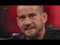 CM Punk declares time's up for The Rock at Royal Rumble: Raw, Jan 21, 2013