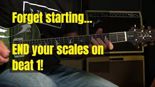 Blues Guitar Lesson Practicing Your Scales To END On Beat 1