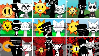Incredibox - Sprunki But Mix Mr Sun And Black And Wenda In All Different Mods