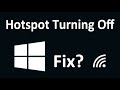 How To Fix Windows 10 Mobile Hotspot Keeps Turning Off