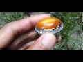 Yellow Sunkist Chalcedony Pacitan Indonesian Gemstone 26x17,5x9mm