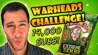 Extreme Sour Warheads Challenge - 14,000 Subscribers Special