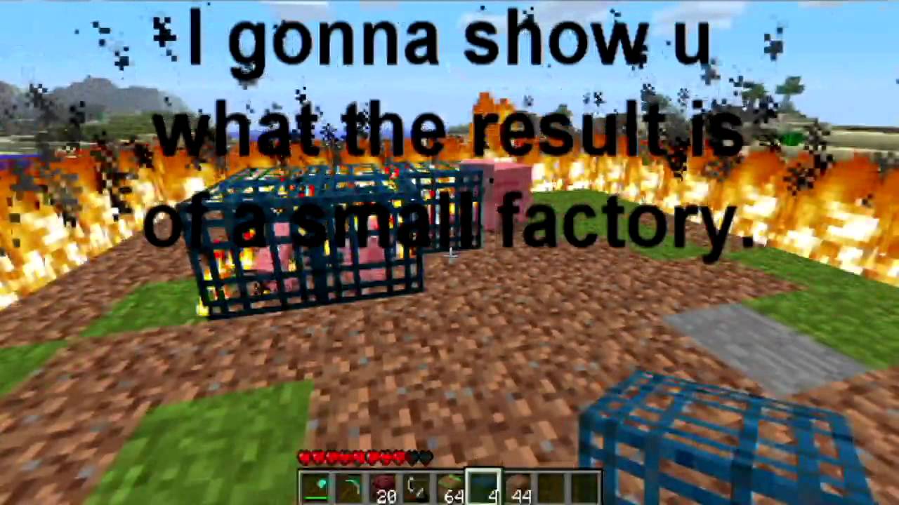 Minecraft Beta how to make an easy pork chop factory - YouTube