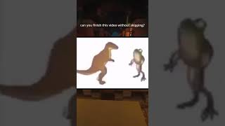 Dinosaur And Frog Dancing.