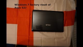 025-02 Asus 52J Windows 7 factory reset