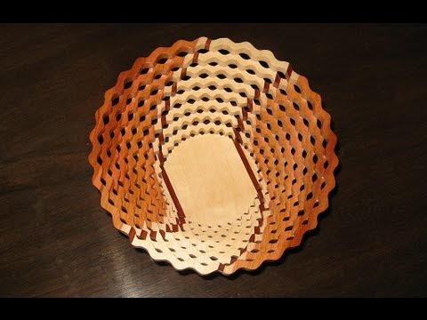 Woodworking - make a Scroll Saw Bowl ( Basket ) - YouTube