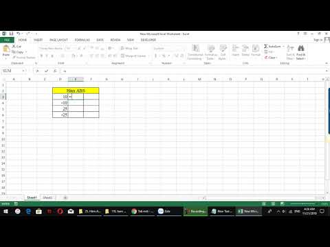 Cách sử dụng hàm ABS trong excel