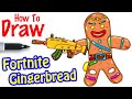 How to Draw Fortnite Gingerbread Man