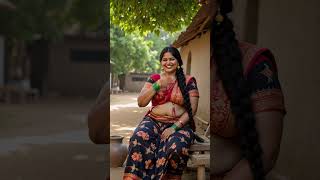Very Shy And Elegant Desi Ai Saree Indian Village Model.