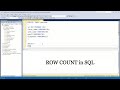 How to get ROW COUNT in SQL