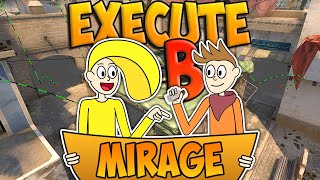 Mirage B Site Execute Strategies Csgo