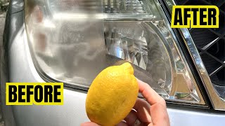 Restore Frosted Car Headlights Permanent Fix Under 5