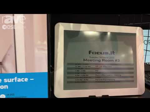 DSE 2019: Focus.it Showcases E-1 Office Board E-Ink Based Room Booking Sign