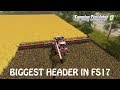 BIGGEST HEADER MOD in Farming Simulator 2017 | 30 METERS WIDE | REALLY | PC | PS4 | Xbox One