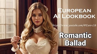 [4K] European Ai Lookbook- Romantic Ballad