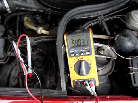 Duty cycle measurement on Mercedes W124 diagnostic socket faulty control 