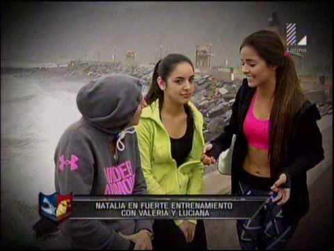 Natalia Malaga entrena fuerte a Valeria Florez y Luciana Fuster