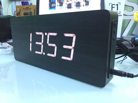Đồng hồ treo tường led gỗ - Limited - eChipKool SHOP