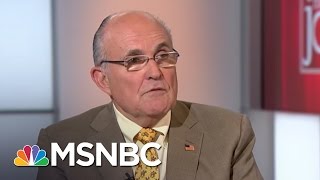 Rudy Giuliani Is Surprised By, Disagrees With FBI Director James Comey | Morning Joe | MSNBC
