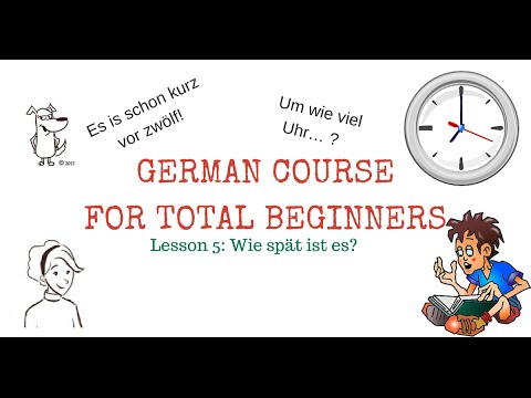 Learn german FREE - LESSON 5 - Time in German - with subtitles in ...
