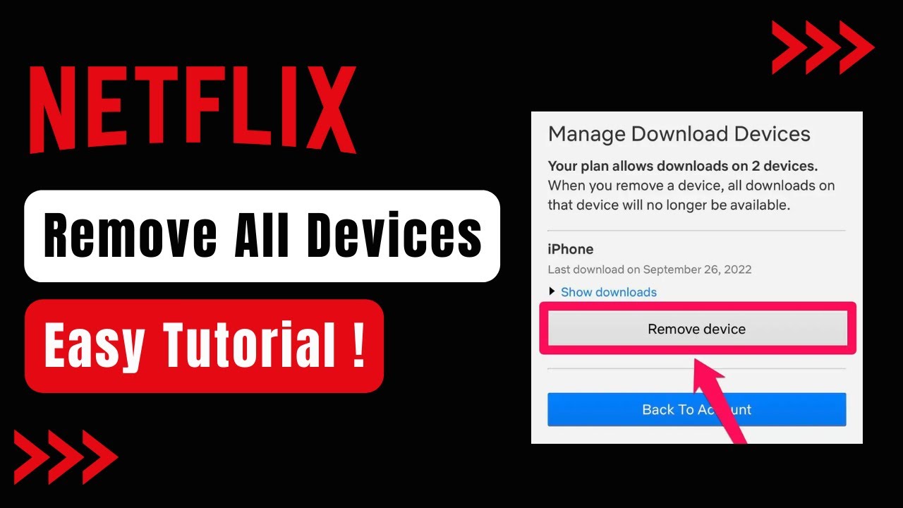 How to Remove Device from your Netflix Account ! How to Remove Device from your Netflix Account !
