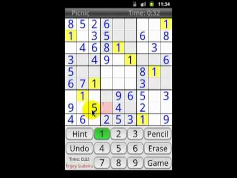 Игра Судоку на телефон Nokia, Samsung, LG