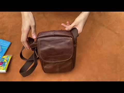 Túi chéo nam da bò đựng điện thoại mini nhỏ gọn