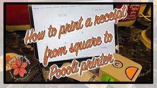 How to print a receipt from Square app to bluetooth thermal printer.