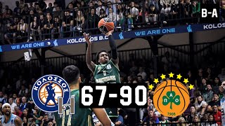 Kolossos Rhodes - Panathinaikos 67-90 Full Highlights Gbl Round 3 19.10.2025
