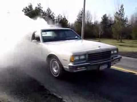 1984 Chevrolet Caprice Classic with a 50 liter 305 V8 doing a pretty long 